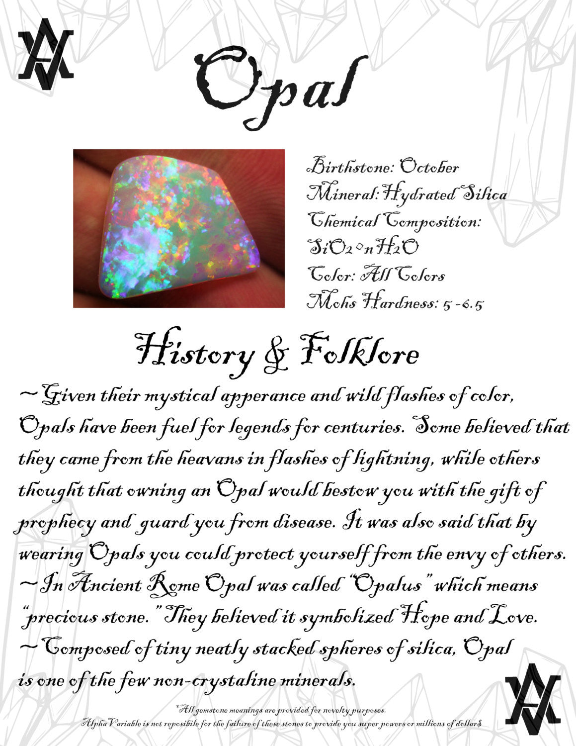Opal Meaning & Properties | Healing Crystals & Stones